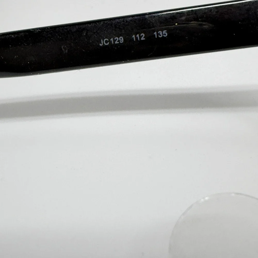 Jimmy Choo JC129 112 Tortoise‎ Gold Chain Detail Eyeglasses Frames Italy 21483